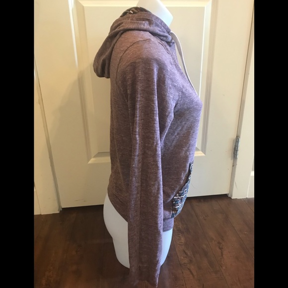 Boys Mauve Bluenotes Long Sleeve Hoodie Top - Picture 4 of 12